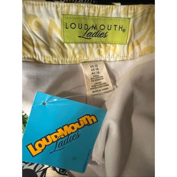 NWT Rare LoudMouth Ladies Comic Strip   Golf Skort “Shank” Sz12 - Picture 8 of 11